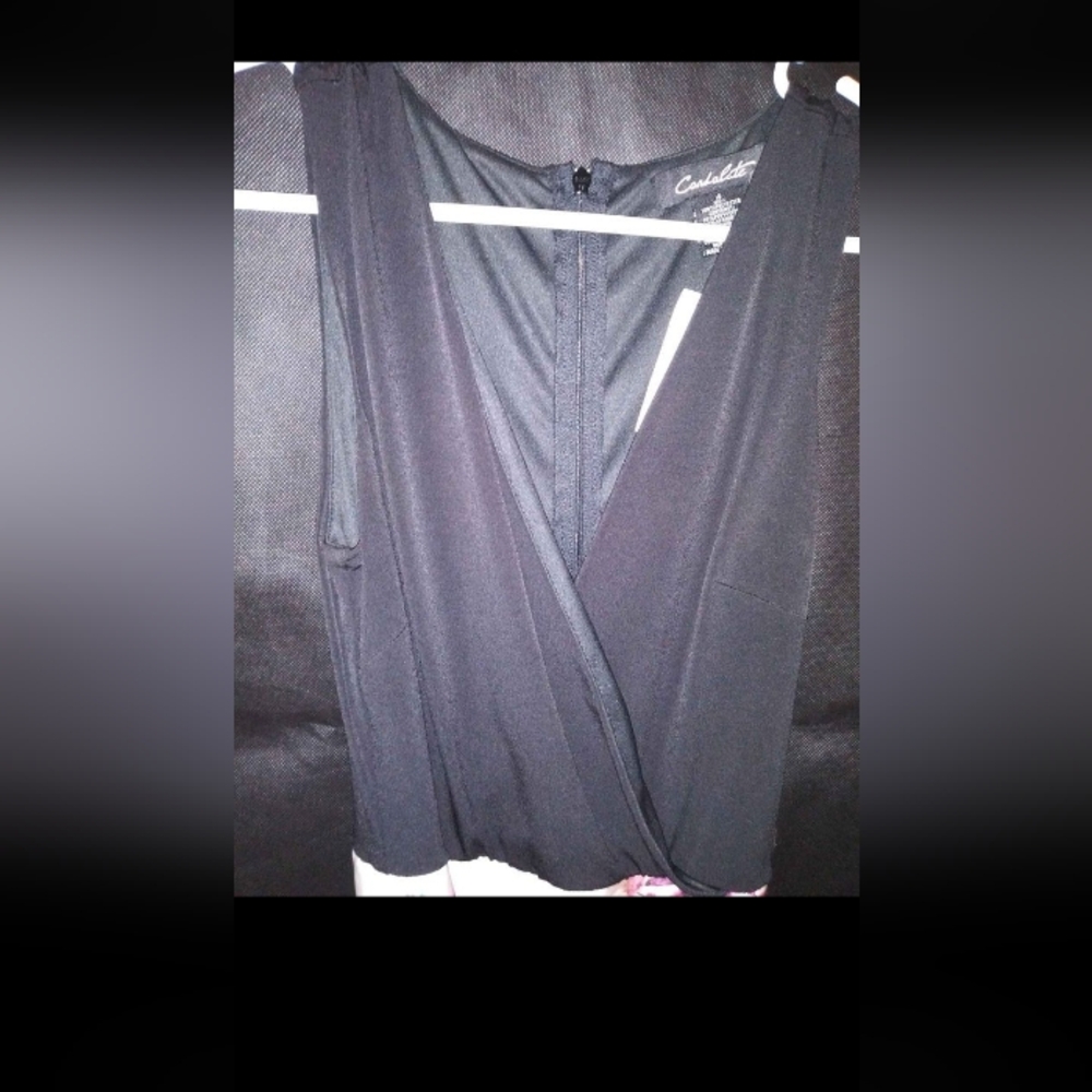 NWT Candalite Brand Formal Occasion Dress Black/Floral Print Size 4